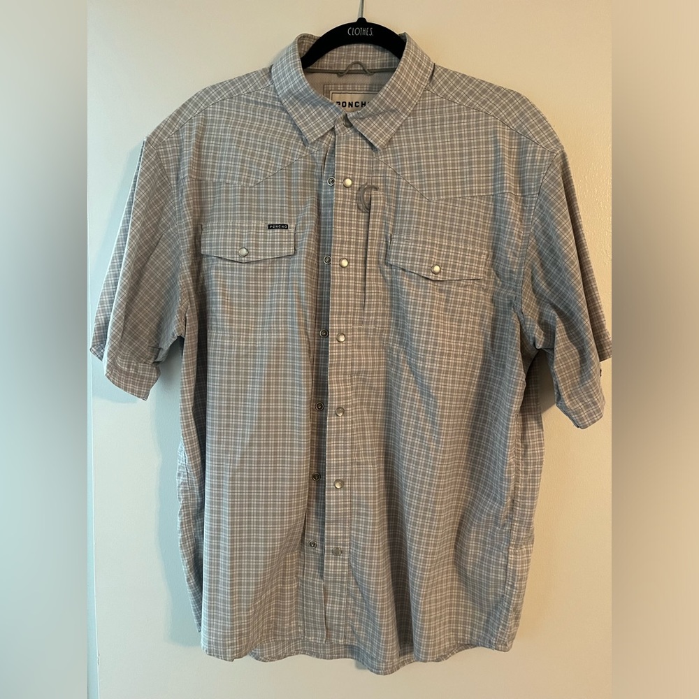 Poncho lightweight snap shirt